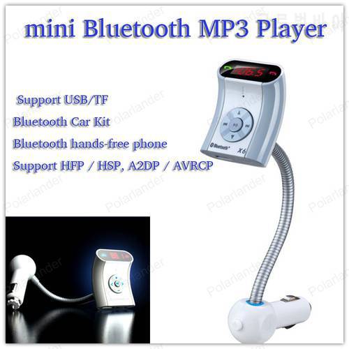 mini Bluetooth Car Kit Bluetooth MP3 Player Support HFP / HSP, A2DP / AVRCP Support USB / TF Bluetooth Car Kit