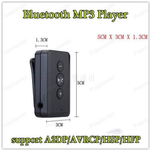 mini 3.5mm Bluetooth Car Kit Bluetooth MP3 Player Bluetooth V2.1 + EDR support A2DP/AVRCP/HSP/HFP