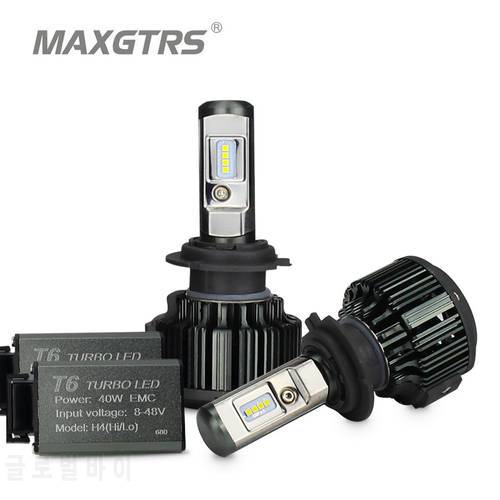 MAXGTRS D3S LED Headlights HID D1S D2S D4S D5S D8S D1R D2R D3R Turbo LED 24000LM Two-sided CSP Chip 6500K White 90W Plug&Play