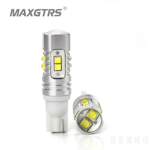 2x T10 194 168 920 912 921 High Power 50W Extreme Bright CREE Chip XB-D LED Bulbs For Car Parking Backup Reverse Lights Lens
