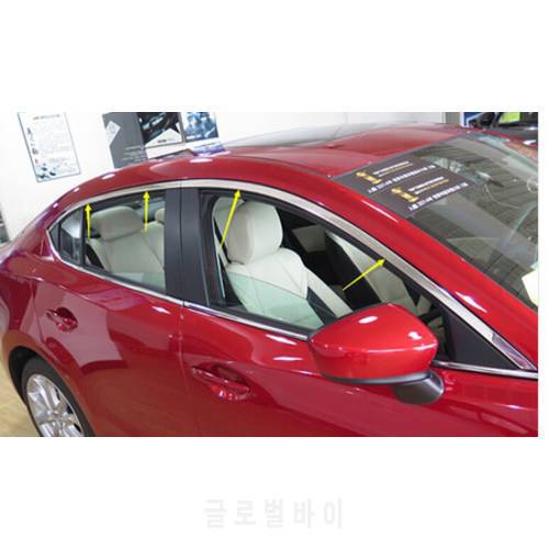 Upper Window Frame Cover Trim For Mazda 3 Axela M3 2014 2015 2016 2017 2018 4door 5door 4 pcs