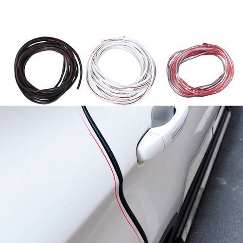 Car Styling Door Edge Scratch Crash Strip Protection For Ford Focus 2 3 4 Mondeo Fusion Kuga Ecosport decoration accessories