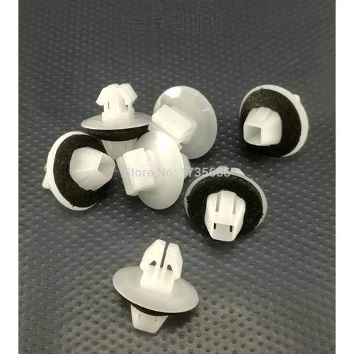 50x White Rocker Panel Moulding Clips With Sealer fit For Suzuki SX4 Grand Vitara For TOYOTA YARIS