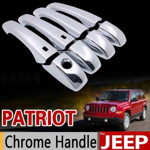 for JEEP Patriot 2007-2017 Chrome Handle Cover Trim Set Liberty Russia 2008 2009 2011 2013 2014 2015 Car Accessories Car Styling