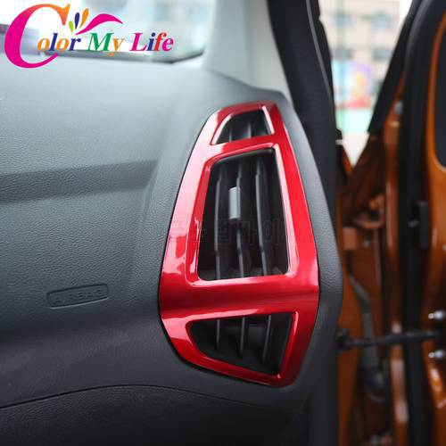 Car Interior Front Air Vent Protection Trim Air Conditioning Decoration Sticker for Ford Focus 3 MK3 2012-2018 Accessories