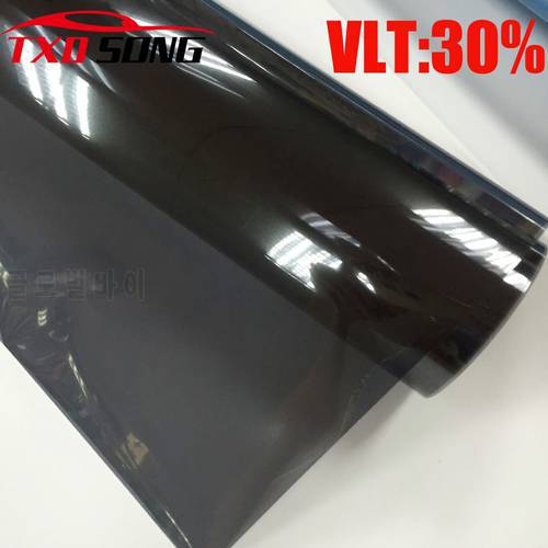 50CMX300CM/Lot Car Side Window Tint Film Glass VLT 30% 2PLY Car Auto House Commercial Solar Protection Summer BY Free shipping