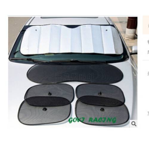 6pcs/set silver Car Sun shade UV Protect sunshade window solar film Windshield Visor Cover Block pare soleil car-styling