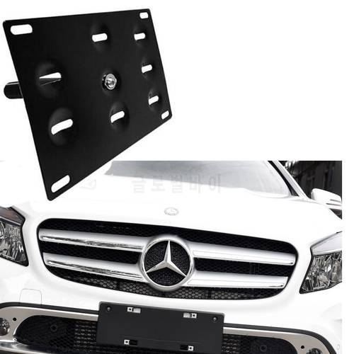 Bumper Tow Hook License Plate Mounting Bracket Holder For Benz W204 W212 W216 New W221