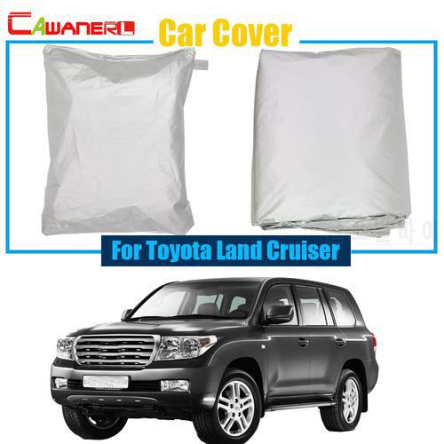Cawanerl SUV Cover Car Anti UV Sun Shield Rain Snow Resistant Protector Cover Cover For Toyota Land Cruiser