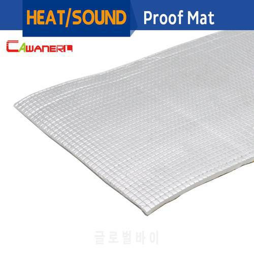 Cawanerl 1Pcs Aluminum Foil Car Body Sound Deadener Heat Insulation Deadening Mat Soundproof Insulation Cotton Pad 10CM X 100CM