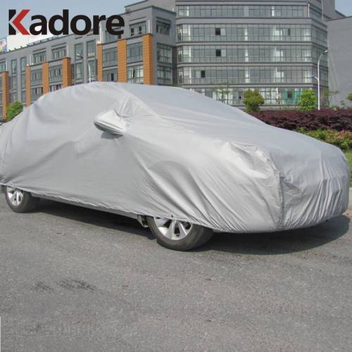 UV Car Covers Heat Protection Scratch Resistant Dustproof Waterproof Rain Sun Visor Sunshade Auto Full Cover S-XXL Size