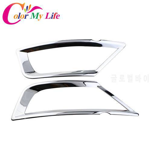 Color My Life ABS Rear Fog Lamps Fog Lamp Fog Light Chrome Cover Sticker for Ford Ecosport 2012 -2017 Car Accessories 2Pcs/Set