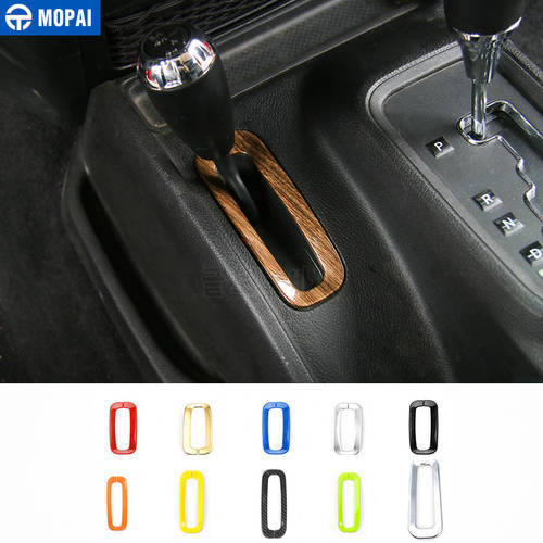 MOPAI ABS Car Interior Small Size Gear Shift Box Panel Trim Cover Stickers For Jeep Wrangler JK 2011-2017 Car Styling