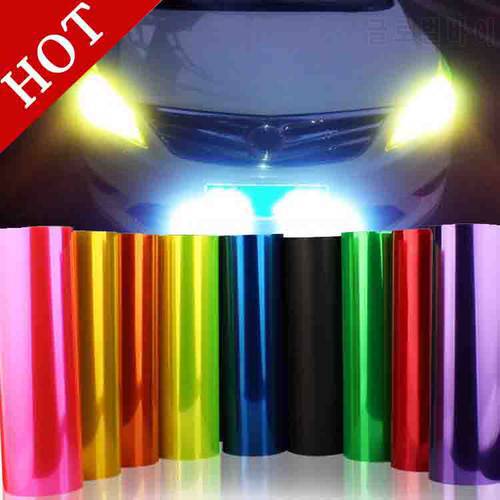 HOT Car Styling 12 Colors 30cm x100cm Auto Car Light Headlight Taillight Tint Vinyl Film Sticker Hot Sales Stick whole car