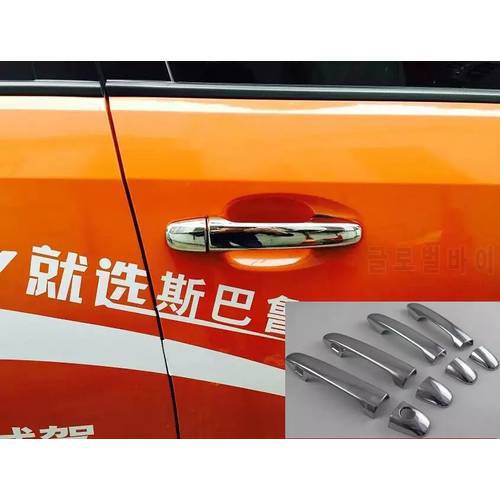 TTCR-II Accessories For Subaru Forester 2013 ABS Chrome Door Handle Cover Without Smart Hole Styling Accessories Decoration