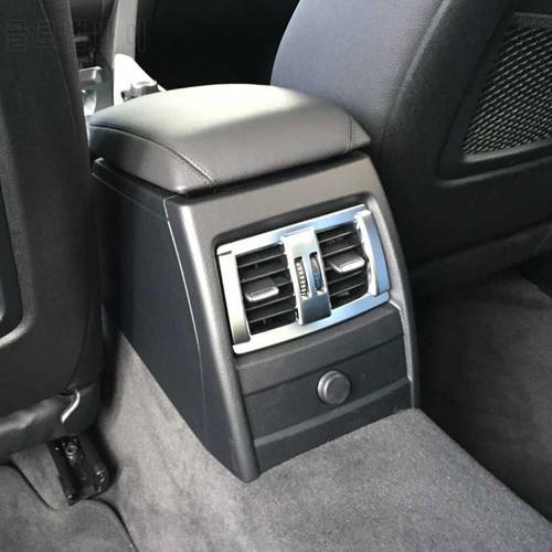 ABS Chrome Rear Seat Air Condition Outlet Cover Frame Trim For BMW 1 3 4 Series GT F30 F34 316li320li 2013-2019 Car Accessories
