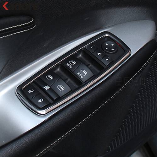For Jeep Grand Cherokee 2014-2018 For Dodge Journey Window Glass Lift Switch Control Cover Car Inner Door Handle Armrest Trim