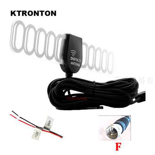 F Connector 5M Car DVB-T2 DVB-T ATSC ISDB-T Digital TV Active Antenna for Auto Receiver TV Box Radio with AMP Amplifier Booster