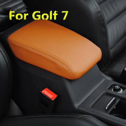 Colors Microfiber Leather Center Armrest Cover For Volkswagen Golf 7 AB180