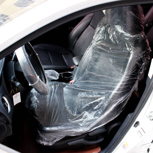 ROAOPP 100pcs Universally Car Disposable Plastic Soft Seat Cover Waterproof For BMW Honda