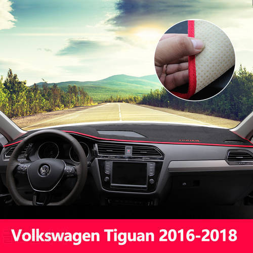 Car Dashboard Cover Avoid Light Mat Sun Shade Carpet Case For Volkswagen VW Tiguan MK1 MK2 2009- 2019 2020 2021 2022 Accessories