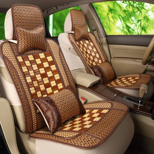 Car seat cushion summer bamboo natural bamboo bamboo filament car mat mat cushion cushion car single monolithic with back of a c