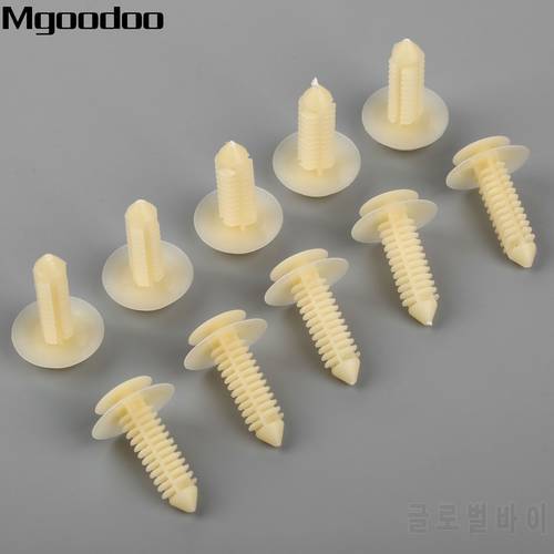 Mgoodoo 30Pcs Auto Fasteners Clips Plastic Rivets Car Door Trim Panel Clip Fender Bumper Retainers for GMC Yukon Sierra Ford