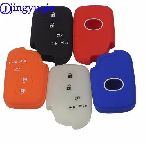 jingyuqin 4 Buttons Remote Silicone Rubber Key Fob Cover Case For Lexus IS250 ES240 ES350 RX270 RX350 RX300 Keyless Holder