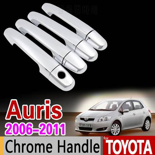 for Toyota Auris E150 2006 - 2011 Chrome Handle Cover Trim Corolla Hatch 2007 2008 2009 2010 Car Accessories Sticker Car Styling