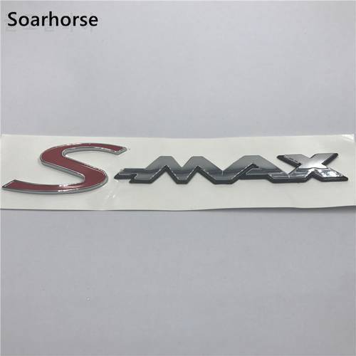 New For S-MAX Badge Emblem Car Rear Trunk Lid S Max Letters Logo Nameplate Sticker