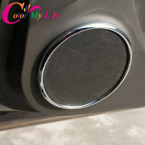 Car Door Audio Shelf Chrome Speakers Cover Trim for Chevrolet Cruze 2009 2010 2011 2012 2013 2014 2015 Frame Garnish Accessories