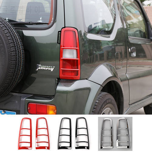 SHINEKA Car Styling Rear Light Hoods Decoration Cover Trim Tail Lamp Guards Sticker Fit ABS For Suzuki Jimny 2007+