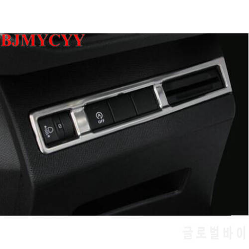 BJMYCYY Fit For 2017 Peugeot 5008 3008 GT Accessories Stainless Steel Car Headlight Adjustment button Cover
