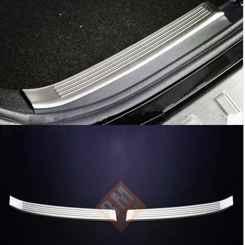 SUS304 Stainless Steel Rear Sill Scuff Molding Trim Car Styling Cover Accessories for Toyota Prius C Aqua NHP10 2011-2014