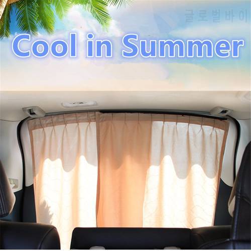 2X Rear Window Car Sun Shade Car Styling Car Window Curtain UV Protection Sunshade Auto Back Window Sun Shield Cover