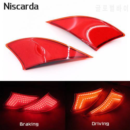 Niscarda 2PCS LED Rear Bumper Reflector Light Red Car Drive Brake Fog Trim Tail Lamp For Lexus IS250 IS300 IS350 2014 2015 2016
