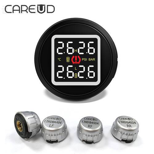 CAREUD TPMS Tyre Pressure Sensor Universal For All Cars Wireless Tire Pressure Monitoring System DIY Autoelectronics TPMS