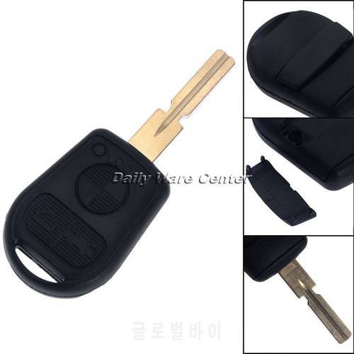 1Pc 3 Button Replacement Remote Key Fob Shell Case Cover Uncut Blade Key for BMW 3 5 7 Series Z3 E46 E39 E38 E36 Car Accessories