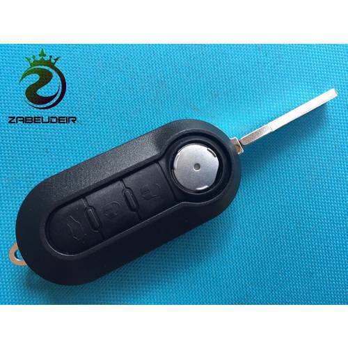 New 3 Buttons Flip Remote COMBO Case Shell Cover For Fiat 500 Panda Punto Bravo Car Alarm Keyless Entry Fob Key Blank Accessorie