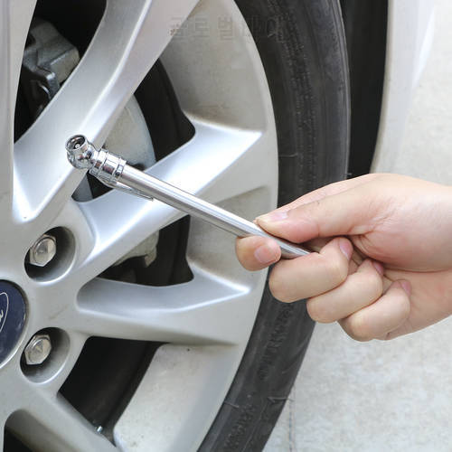 Pen Shape Car Styling Tire/Tyre air pressure Test Meter Pressure Gauge Universal Silver 5-50 PSI Tire Pressure Gauge Pen