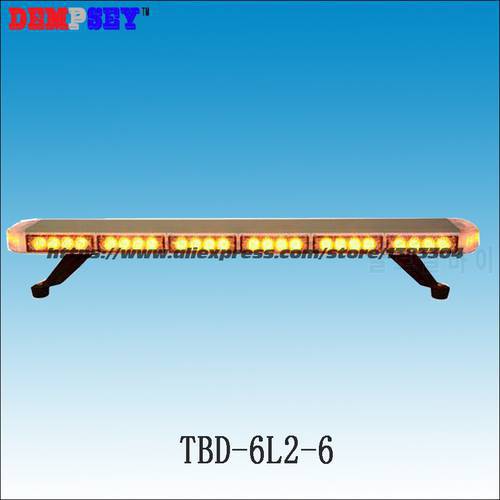 TBD-6L2-6 Free shippingHigh quality LED mini lightbar,amber emergency engineering Police light,DC24 Car Roof Flash Strobe light