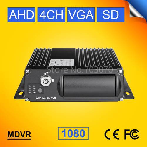 Free shipping AHD 4CH SD Card Mobile DVR , H.264 Car Mdvr , Cycle Recording , MDVR,G-Sensor, Video Recorder