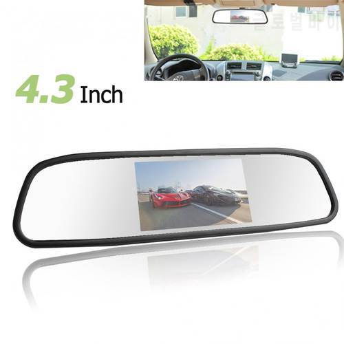4.3 Inch Color TFT LCD Parking Car Rear View Mirror Monitor 12V Rear view Monitor for Backup Reverse Camera