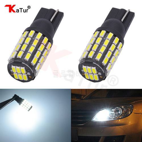 2x Led T10 W5W LED Canbus bulb 168 194 3014 SMD Wedge Parking Light License Plate Light Clearance Lights Reading Lamps White 12V