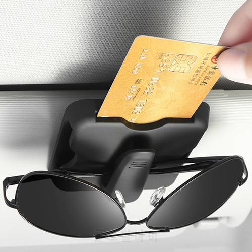 Sun Visor Car Card Holder Multifunction Car Visor Organizer Glasses Clip For Hyundai solaris accent i30 ix35 i20 santa fe tucson