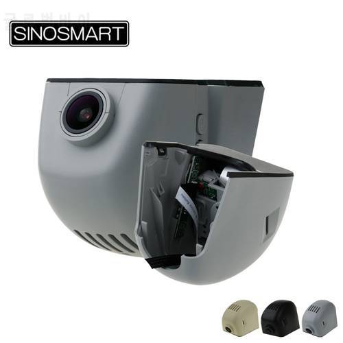 SINOSMART 1080P Special Dash Cam Wi-Fi DVR for Audi A1 A3 A4L A5 A6L A7 A8 Q3 Q5 Q7 etc. APP Control