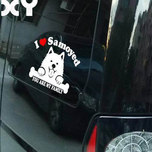 Samoyed Dog Sticker for Car Stickers And Vinyl Decals Laptop Sticker Decal Motorcycle Skateboard Funny Vinyl Stickers