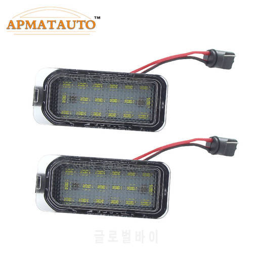 2pcs White LED License Number Plate Light Bulb Canbus For Ford Fiesta JA8 Focus S-MAX C-MAX Mondeo Kuga Galaxy OEM Replace