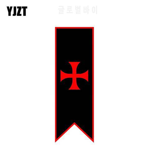 YJZT 5CM*14.5CM Car Window Cross Templar Knights C Car Sticker Decal Accessories 6-2110
