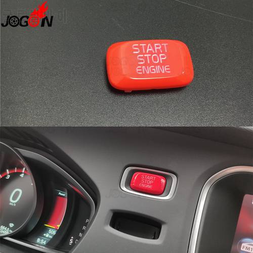 For Volvo V40 V60 S60 XC60 S80 S80L V70 XC70 Car Engine Start Stop Button Cover Trim Red Decoration